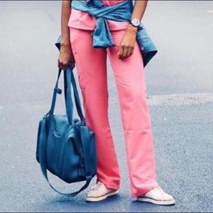 Figs Pink basic scrub pants.